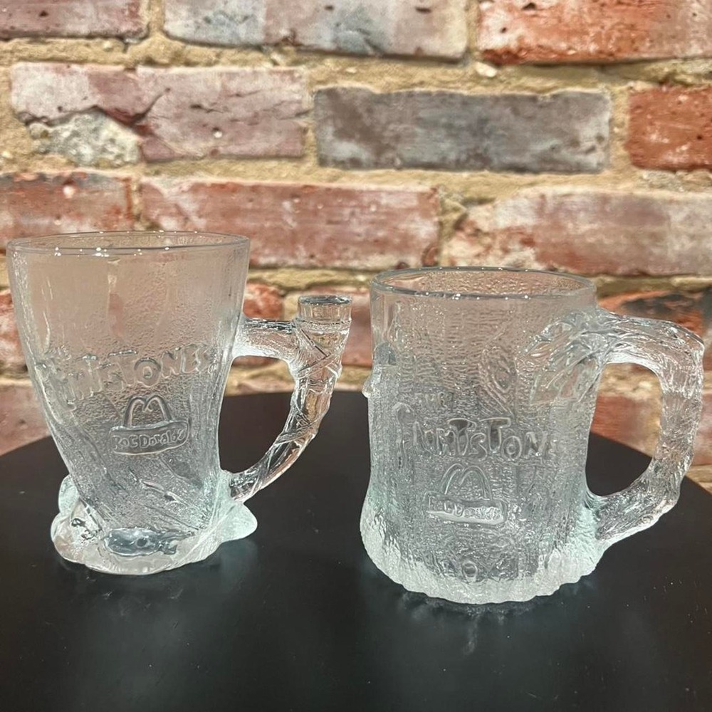 Vintage McDonalds Flintsone Mugs
